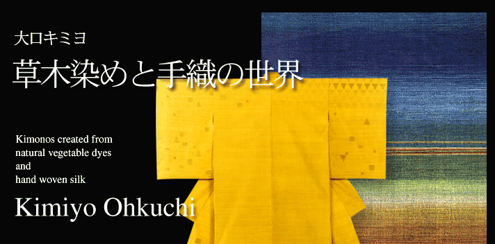 Kimiyo Ohkuchi - Kimonos created from natural vegetable dyes and hand woven silk / L~ ؐ߂ƎD̐E