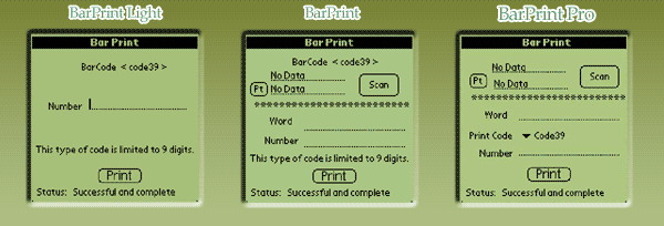 Bar Print Screenshot